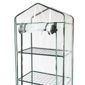 Mini Serra da Appartamento e Giardino Leggera Compatta facile da Montare con Copertura Resistente al Tempo e ai Raggi UV - Copertura in PVC