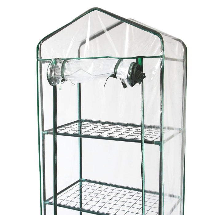 Mini Serra da Appartamento e Giardino Leggera Compatta facile da Montare con Copertura Resistente al Tempo e ai Raggi UV - Copertura in PVC