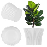 Vaso da fiori KADAX 13 cm, copripianta, vaso da fiori in plastica bianca