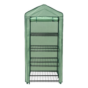 Mini Serra da Appartamento e Giardino Leggera Compatta facile da Montare con Copertura Resistente al Tempo e ai Raggi UV - Copertura in PE