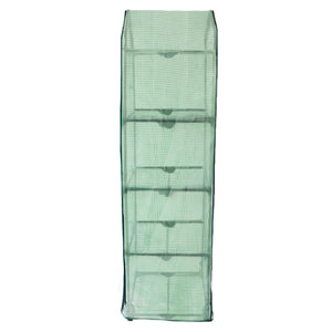 Mini Serra da Appartamento e Giardino Leggera Compatta facile da Montare con Copertura Resistente al Tempo e ai Raggi UV - Copertura in PE