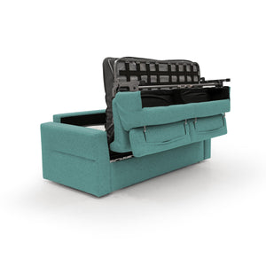 Avalon Divano letto con materasso H18 220 cm (mat. 160x197 cm) antracite