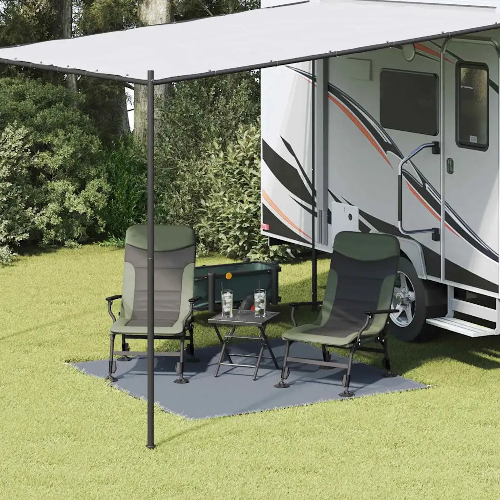 Tappeto da Tenda | Tappeto da campeggio Blu e Grigio 200 x 200 cm Polietilene