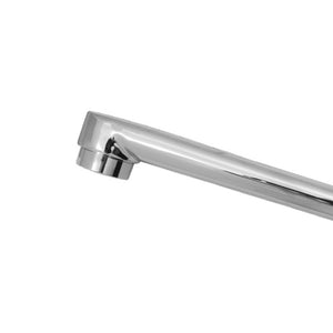 Bocca diritta cm 23 per lavello attacco a parete con rompigetto