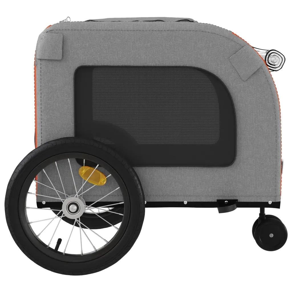Rimorchio da Bici per Animali Rosso e Grigio Oxford e Ferro CFW2283757