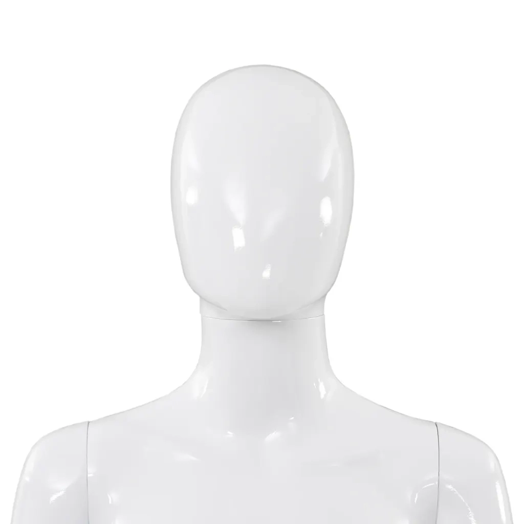 Manichino Donna Figura Intera Base in Vetro 175cm Bianco Lucido CFW7792411