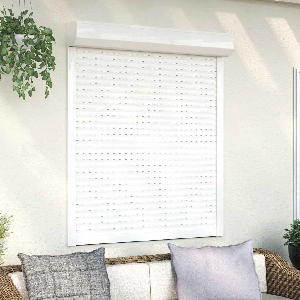 Persiana a rullo Bianco 110 x 130 cm Alluminio e poliuretano 42047057