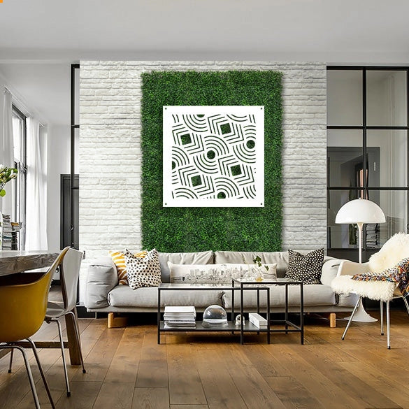AIM - Pannello in PVC traforato - Parasole Colore: bianco, Misura: 48x48 cm