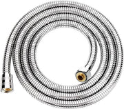 Doucheslang flexibile 1,5 m, con protezione a gomito, in acciaio inossidabile, impermeabile, con connettore G1/2 pollici.