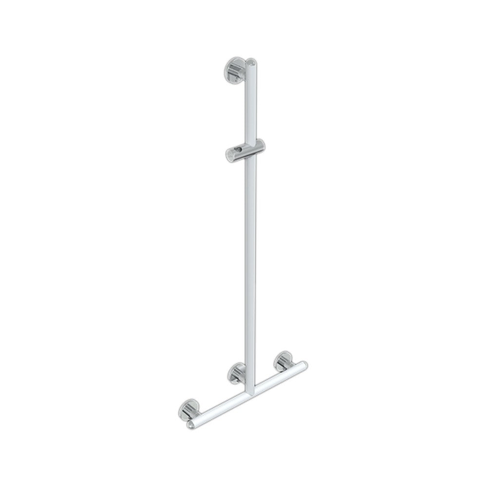 Saliscendi doccia serie raffaello 50x120 inox lucido, bianco opaco