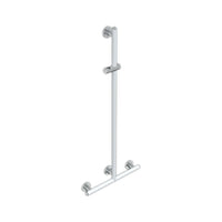 Saliscendi doccia serie raffaello 50x120 inox lucido, bianco opaco