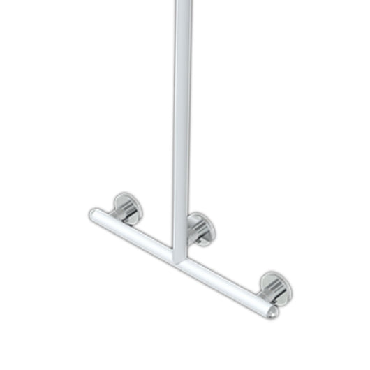 Saliscendi doccia serie raffaello 50x120 inox lucido, bianco opaco