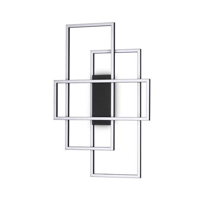 Plafoniera Moderna Frame Metallo Nero Led 31W 3000K Luce Calda