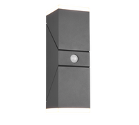 Applique da esterno LED 2 luci, alluminio, antracite, 9x28x11 cm, Avon