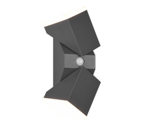 Applique da esterno LED 2 luci, alluminio, antracite, 9x28x11 cm, Avon