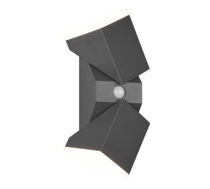 Applique da esterno LED 2 luci, alluminio, antracite, 9x28x11 cm, Avon