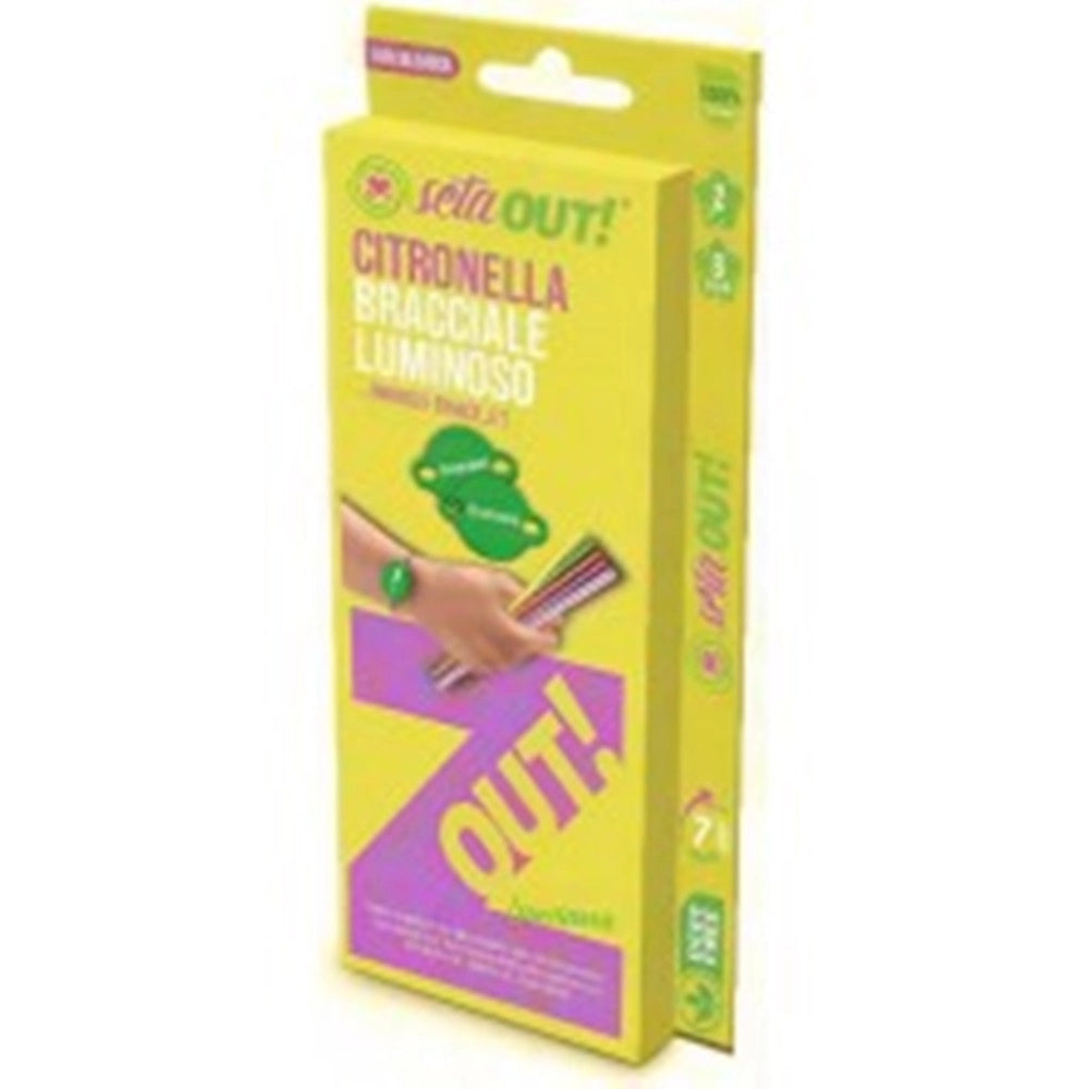 Trade Shop - Set 20pz Braccialetto Luminoso Da 6pz Repellente Alla Citronella Con 2 Ricariche 625686a -