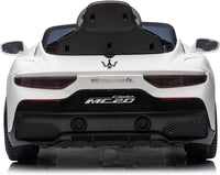 Macchina Elettrica per Bambini Licenza Ufficiale Maserati 10,8V 5Ah Bianco
