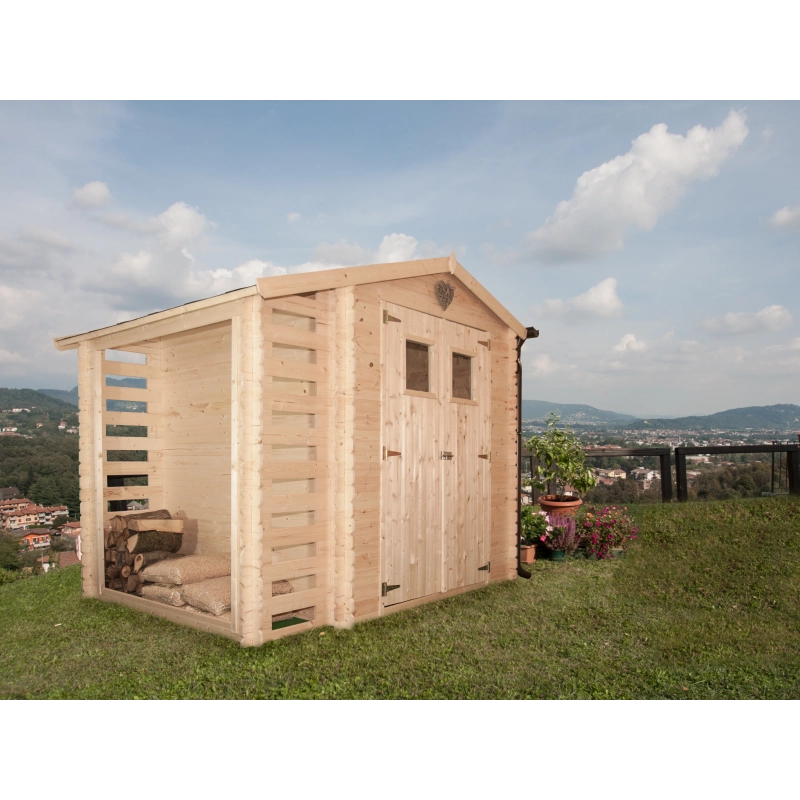 Casetta Con Legnaia Ava Cm. 200X200 Losa
