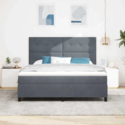 Letto a molle con materasso Grigio scuro 180 x 200 cm Velluto 3339849