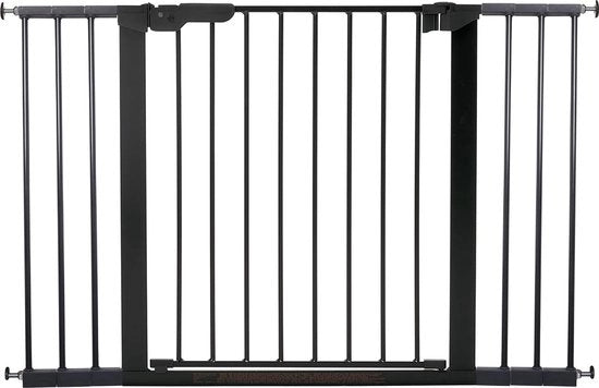 Barriera di Sicurezza per Bambini e Animali di Compagnia, Hek Metallico Ammortizzabile, Nero