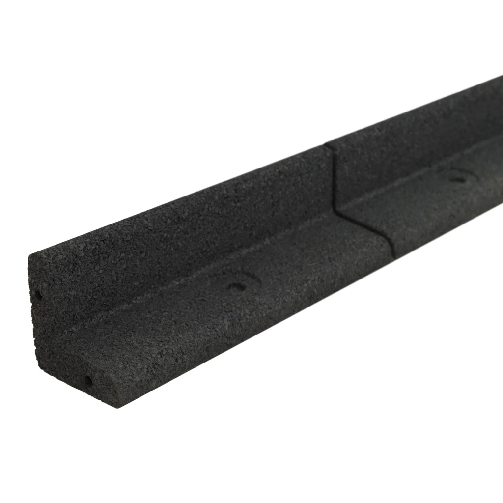 Bordura Flessibile da Giardino 4 x 1,2 m Nero con Martello in Gomma