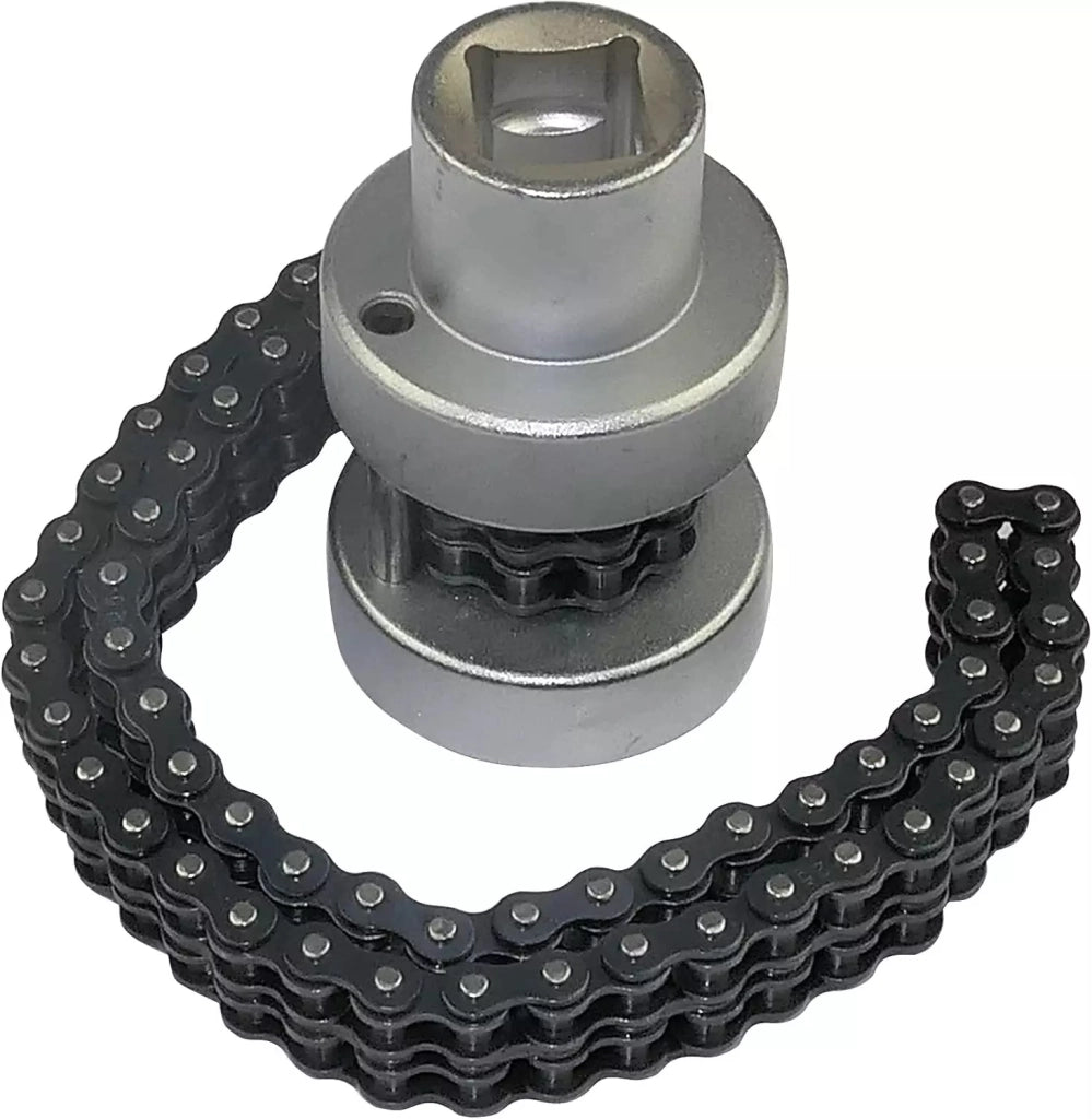 Chiave Per Filtro Olio Gasolio a catena Attacco 1/2 Doppia Catena 22 cm art.07666