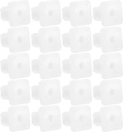Mostrichetti quadrati in nylon auto - 13,8 * 13mm - 20 pezzi - Nero - Adatto per veicoli.