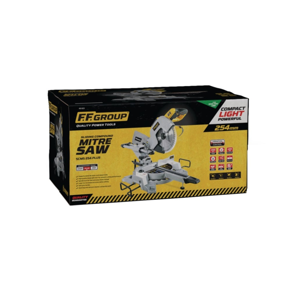Ff group scms 254 plus troncatrice radiale 2000w con lama da 254mm - uso semi professionale