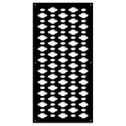 CLOUDS - Pannello in PVC traforato - Parasole Colore: nero, Misura: 50x150 cm