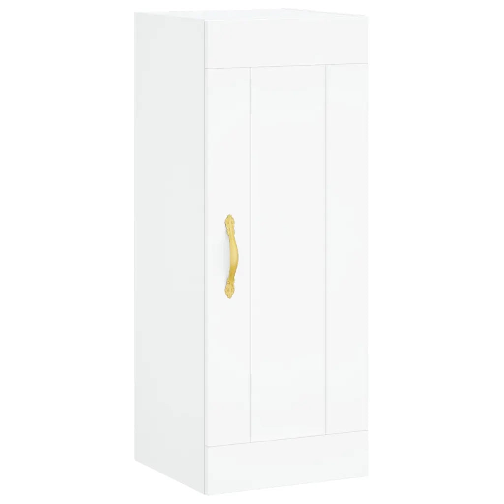 Credenza | Madia | Buffet da pranzo | Armadio da pranzo Bianca 34,5x34x180 cm in Legno Multistrato