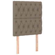 Testiera | Testata per letto Tortora 80x7x118/128 cm Tessuto