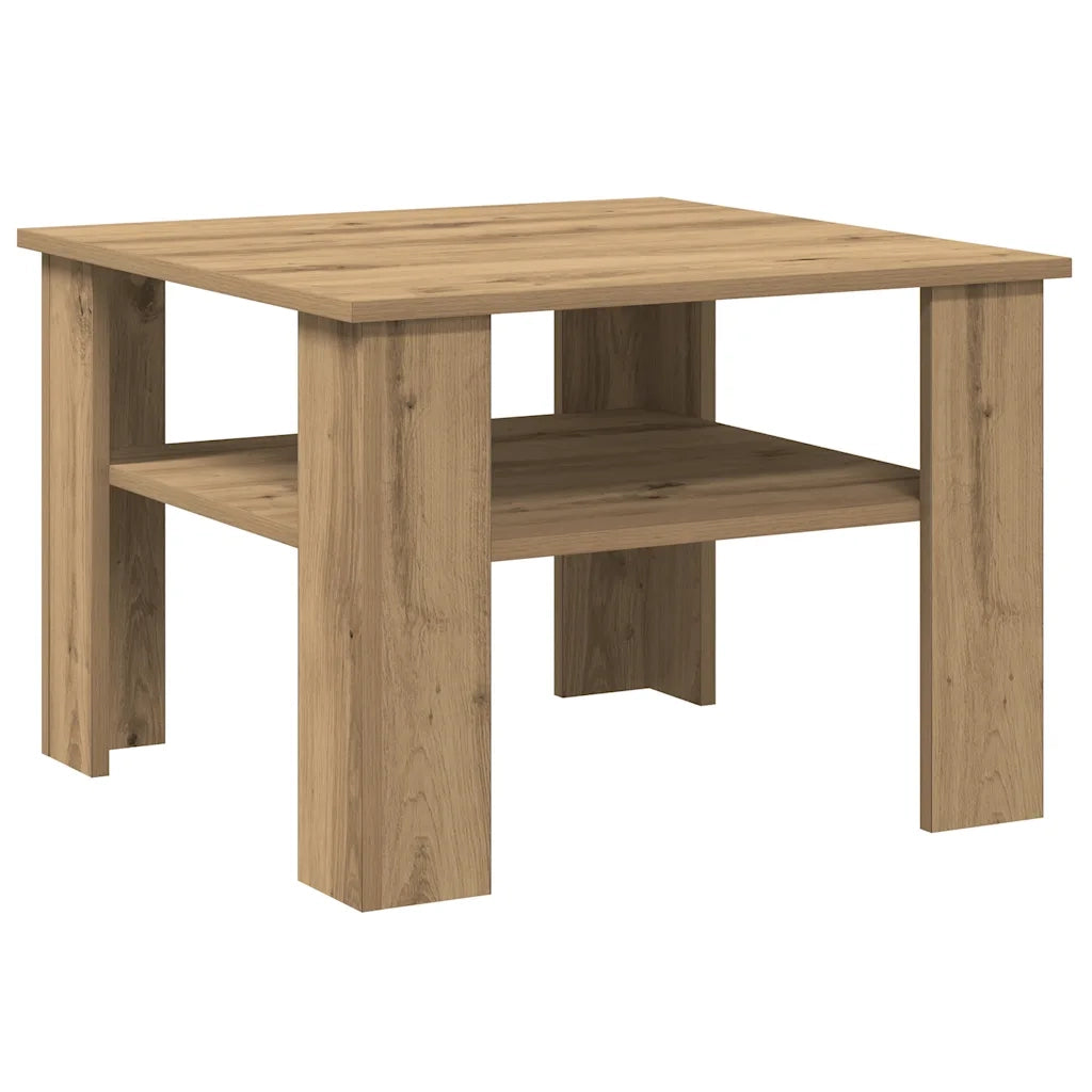 vidaXL Tavolino Salotto Rovere Artigianale 60x60x42 cm in Truciolato