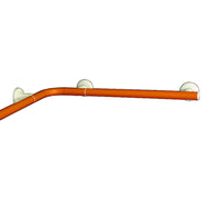 Maniglia angolare cm 70x70 arancio