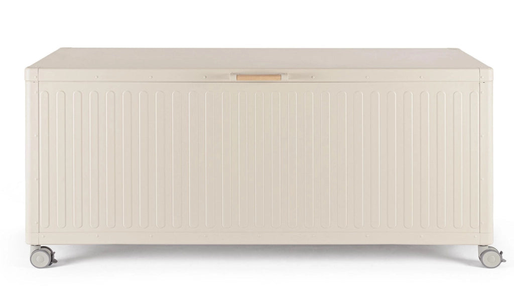 Baule Contenitore da Esterno 182x89,4x70h cm Apertura Facile e Ruote in Alluminio Ocean L Seta
