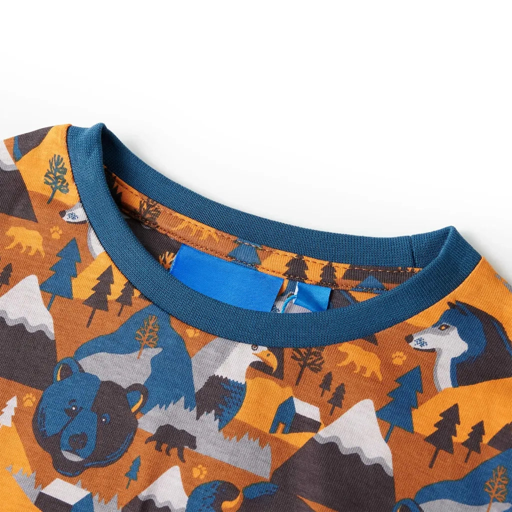 Pigiama per Bambini Maniche Lunghe Cognac 128 CFW7351965