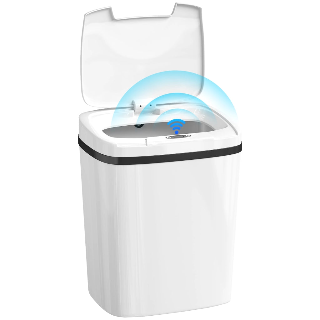 Cestino Automatico per Cucina 15L con Sensore Infrarosso ¨C zephmum ¨C Bianco