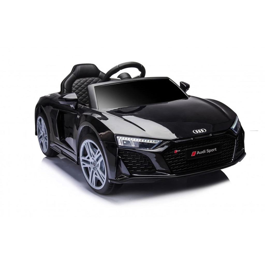Macchina Elettrica per Bambini 12V Licenza Ufficiale Audi R8 New Spyder con Telecomando e Sedile in pelle Nero
