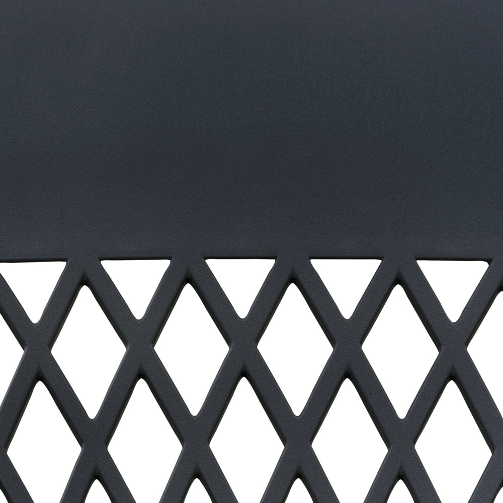 Set di 2 sedie da pranzo in materiale sintetico nero stile moderno soggiorno cucina