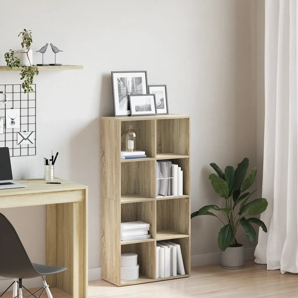 Libreria/Credenza Rovere Sonoma 66x30x130 cm Legno Multistrato 800156