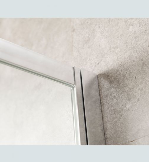 Box Doccia Cristallo 4 MM Trasparente o Opaco  2 lati Apertura Angolare Scorrevole - Misura: 90 x 90 x 185h (Opaco) 