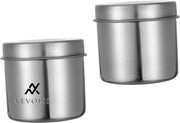 Serbatoio di Stoccaggio in Acciaio Inossidabile per Caffè e Zucchero con Contenitori per Caramelle e Ceneri di Caffè.