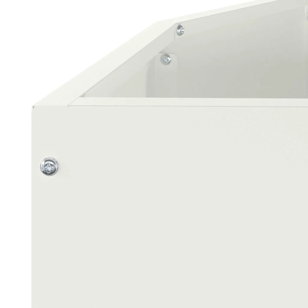 Fioriera Bianco 120 x 60 x 50 cm Acciaio