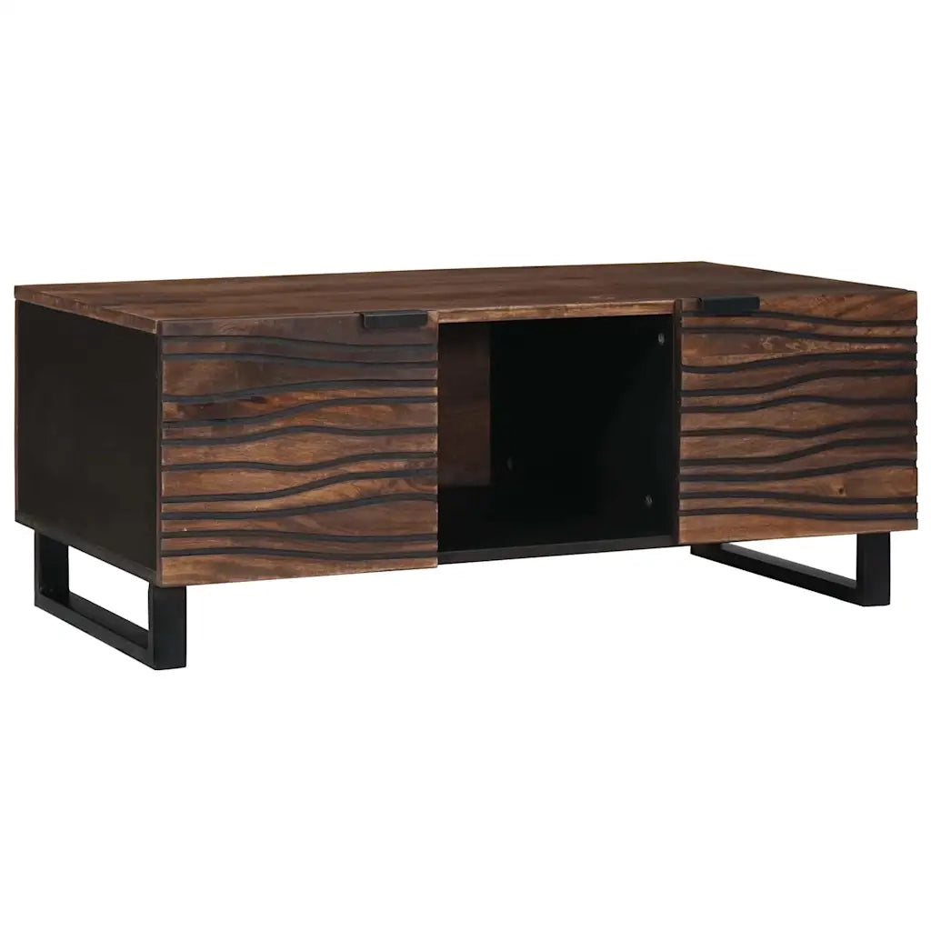 Tavolino da salotto Marrone e Nero 100 x 54 x 40 cm 4018020