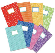 Cartelle per bambini in cartone rigido 8 fogli, formato DIN-A4, motivi arcobaleno - cintura rigida a strisce di 350g/m² - set n. 1