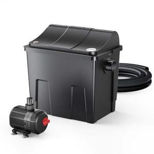 Filtro biologico per laghetto CBF-200T con chiarificatore UVC 9 W e pompa 2.300 l/h da 35 W