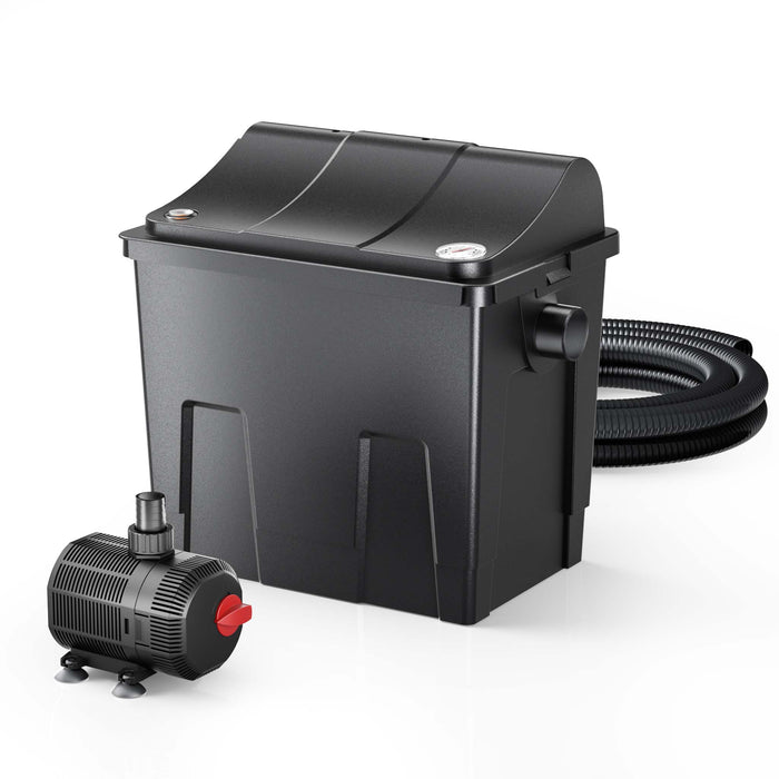 Filtro biologico per laghetto CBF-200T con chiarificatore UVC 9 W e pompa 2.300 l/h da 35 W