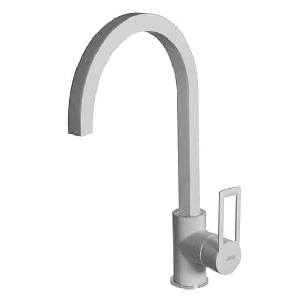 Rubinetto Miscelatore Cucina Elleci Bridge Metaltek Grigio Aluminium MMKBRI79