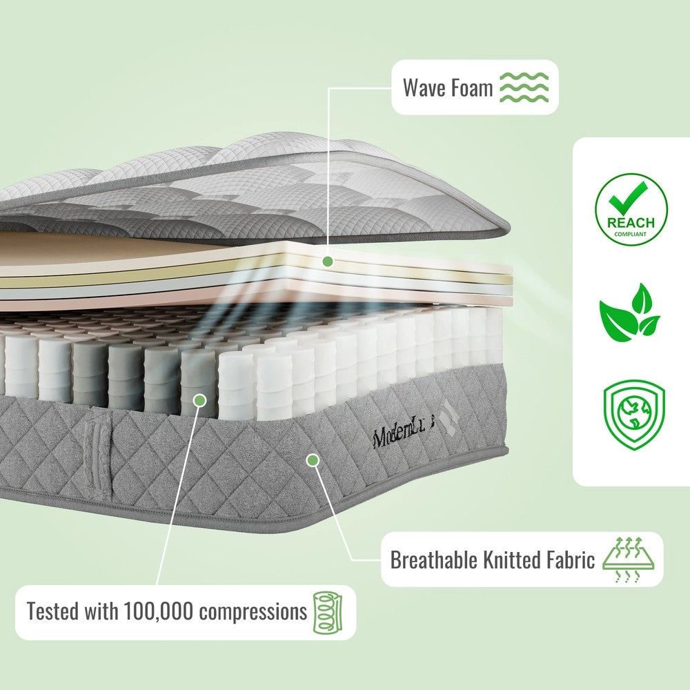 Letto Imbottito Matrimoniale con Rete a Doghe e Testiera ¨C Xylo ¨C Verde Scuro Velluto 140x200