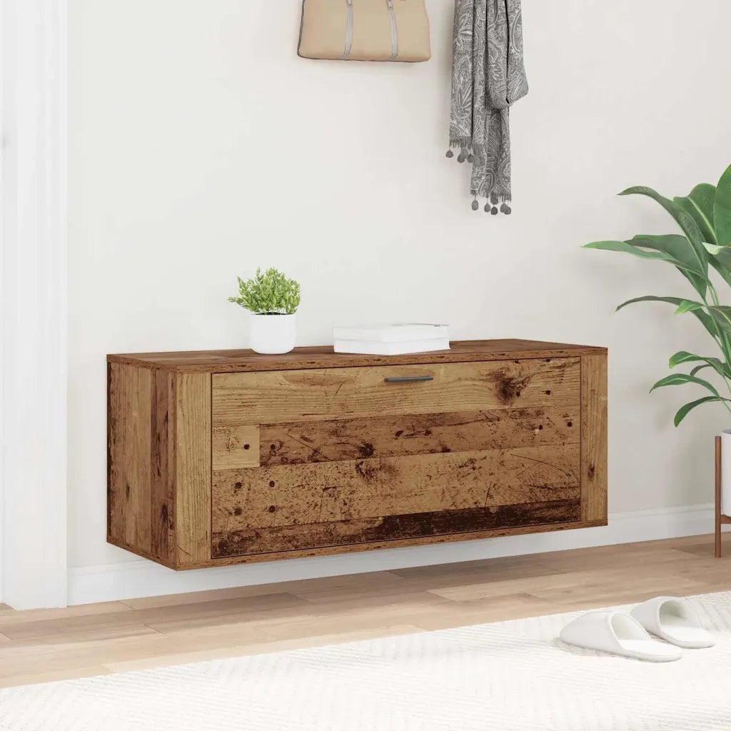 Mobile per scarpe con porta Legno vecchio 100 x 35 x 38 cm